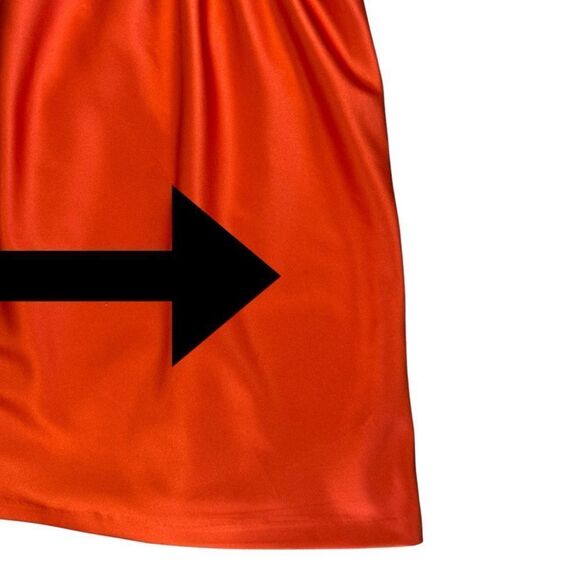 Alfred Angelo Reddish Orange Strapless Midi Cocktail Dress Sz 4 - Picture 10 of 10